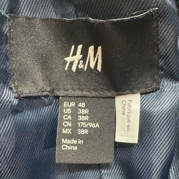 H&M pique blazer suit jacket sport coat sz 38R - Picture 5 of 8